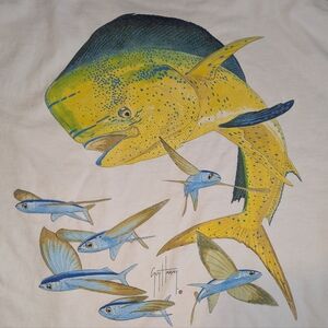Guy Harvey Mahi Vintage Men's Large Tee